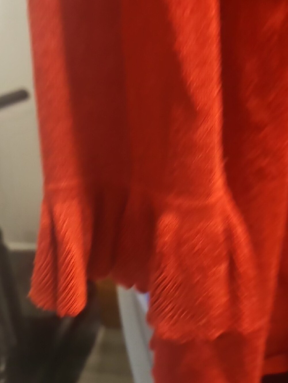 Grace Elements Red Ruffle Open-Front Cardigan - Picture 4 of 4
